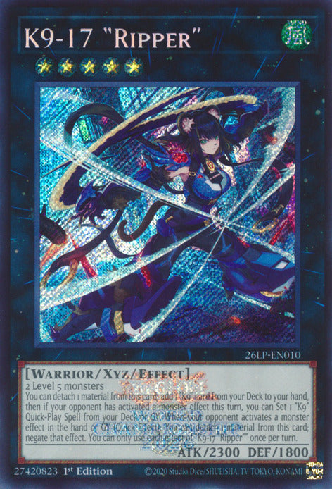 K9-17 Ripper (Emblazoned Secret Rare) [26LP-EN010] Secret Rare | Exor Games Summserside