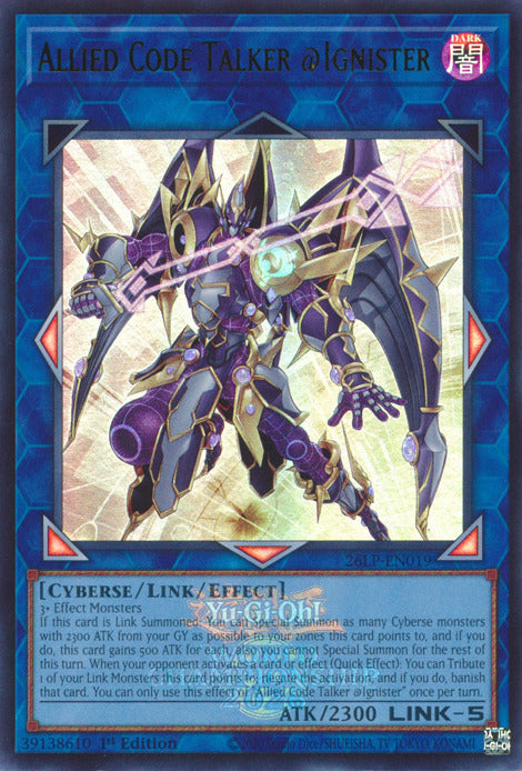 Allied Code Talker @Ignister (Emblazoned) [26LP-EN019] Ultra Rare | Exor Games Summserside