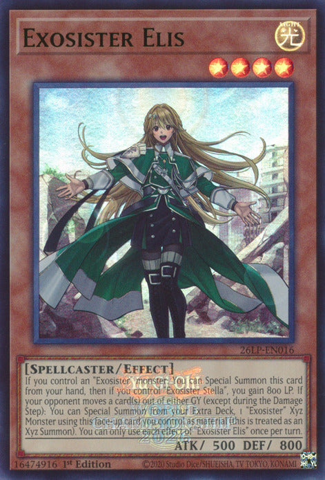 Exosister Elis (Emblazoned) [26LP-EN016] Ultra Rare | Exor Games Summserside