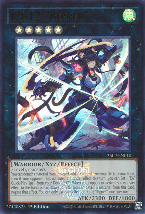 K9-17 Ripper (Emblazoned) [26LP-EN010] Ultra Rare | Exor Games Summserside
