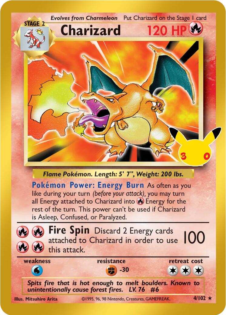 Charizard (4/102) [Mega Evolution: 30th Celebration] | Exor Games Summserside
