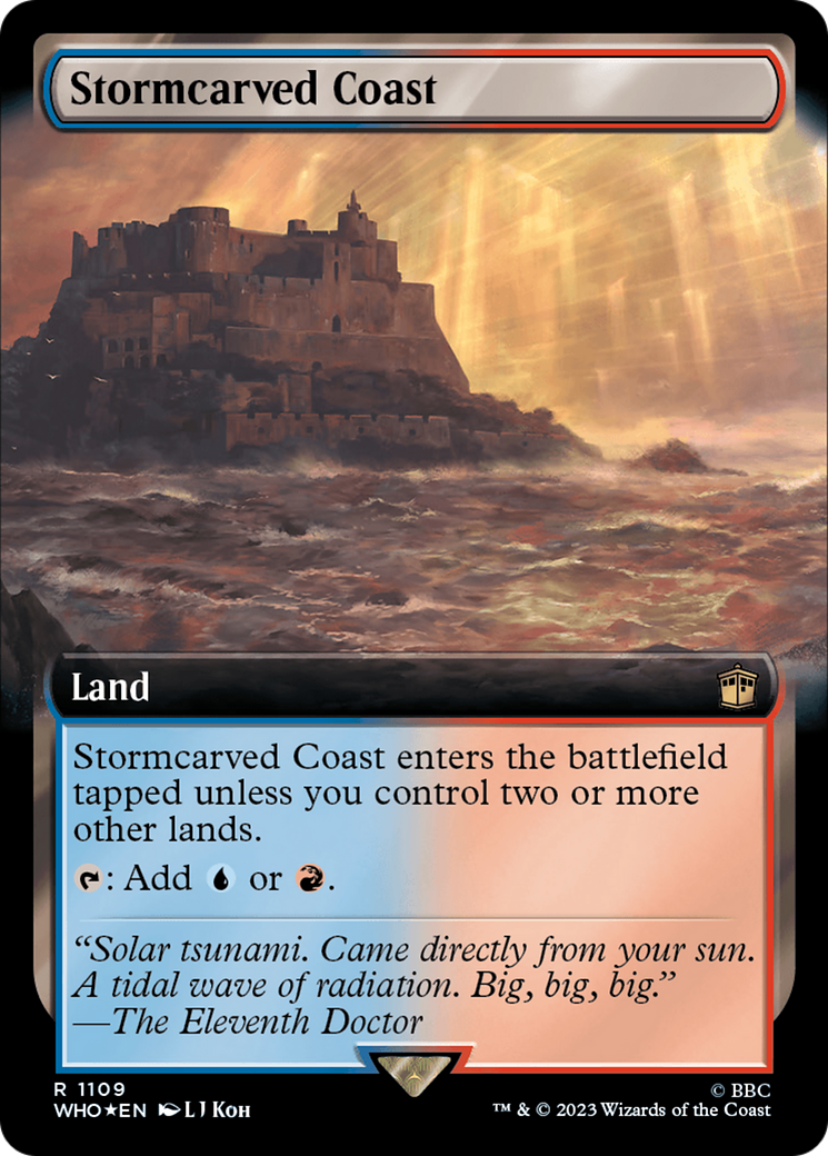Stormcarved Coast (Extended Art) (Surge Foil) [Doctor Who] | Exor Games Summserside