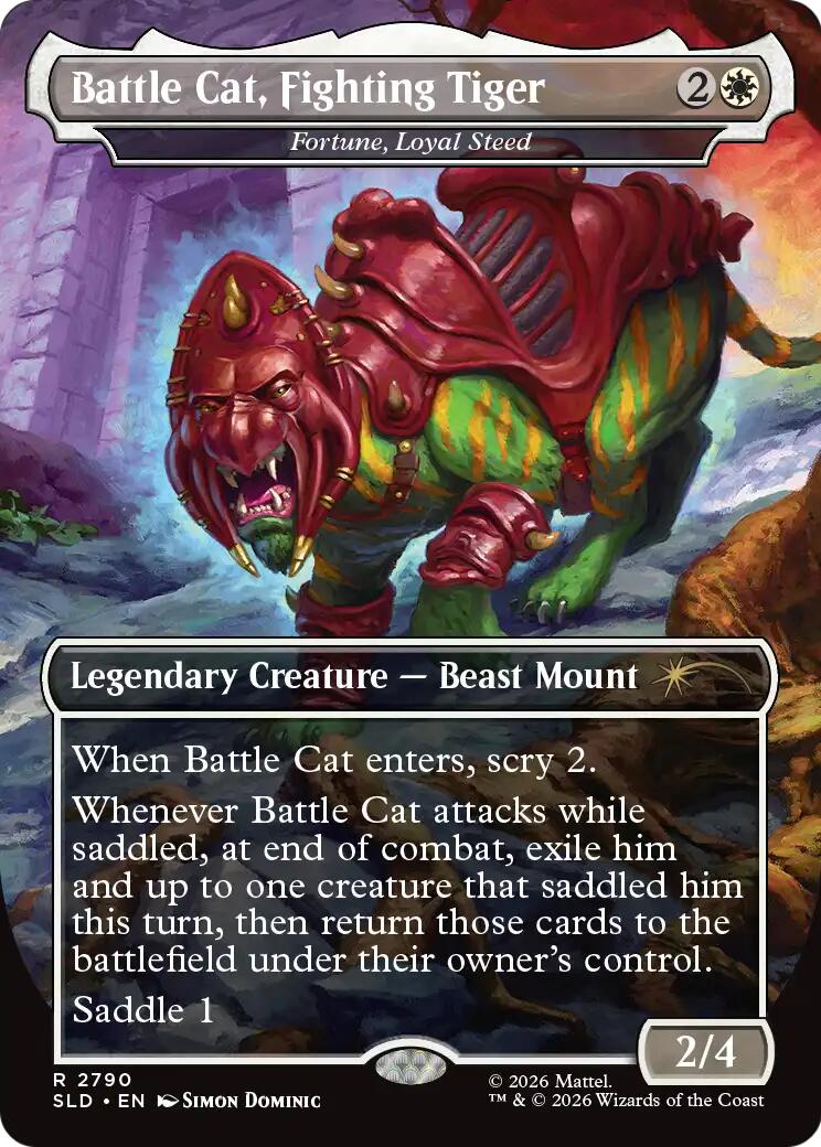 Battle Cat, Fighting Tiger - Fortune, Loyal Steed [Secret Lair Drop Series] | Exor Games Summserside