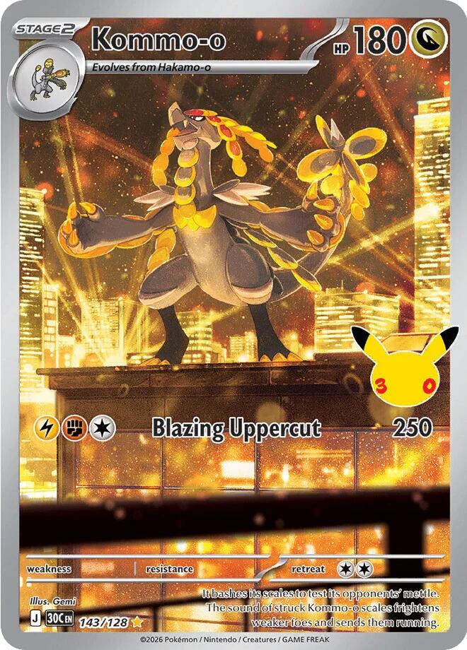 Kommo-o (143/128) [Mega Evolution: 30th Celebration] | Exor Games Summserside
