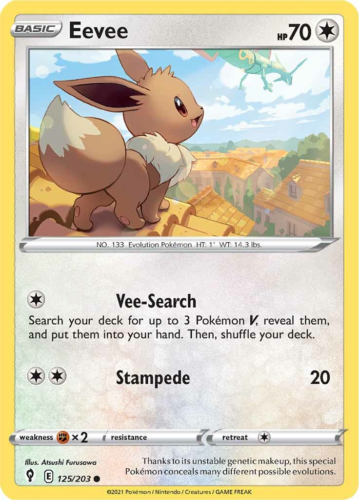 Eevee (125/203) [Sword & Shield: Evolving Skies] | Exor Games Summserside