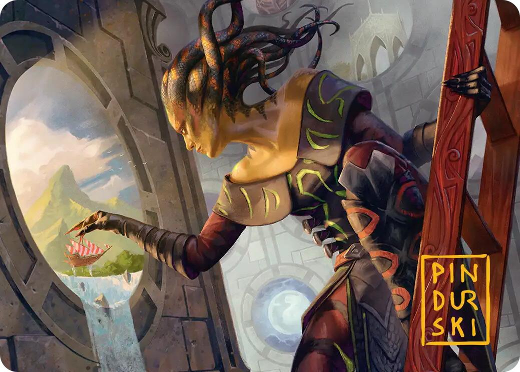 Something Worth Saving Art Card (Gold-Stamped Signature) [Reality Fracture Art Series] | Exor Games Summserside