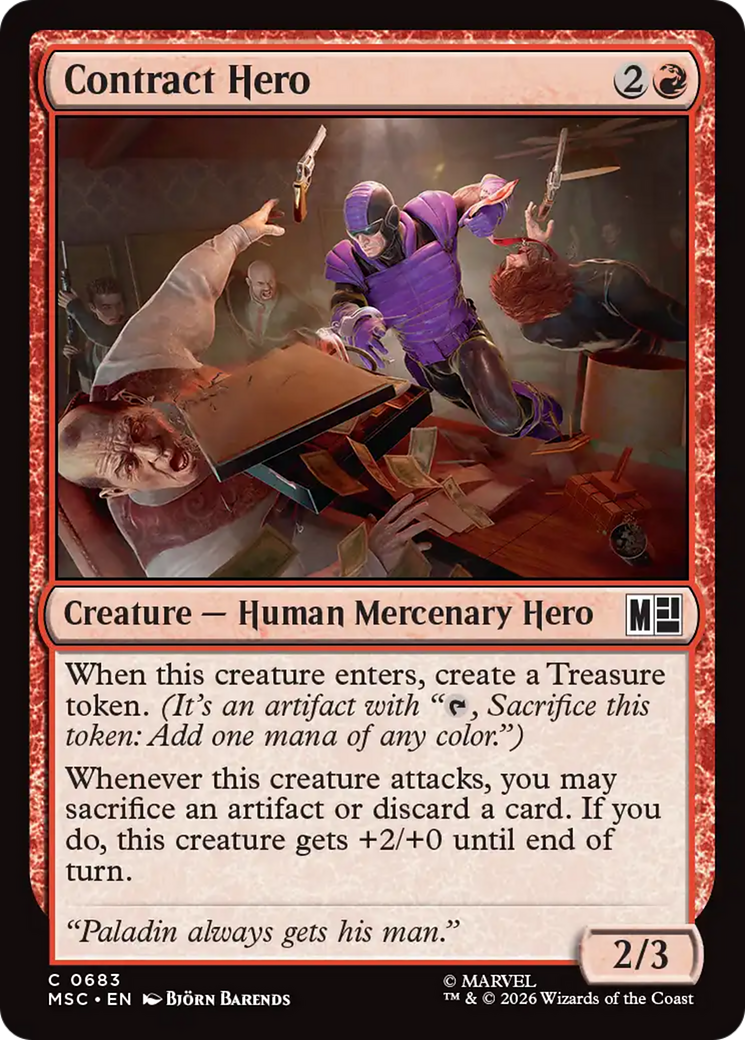 Contract Hero [Marvel Super Heroes Commander] | Exor Games Summserside