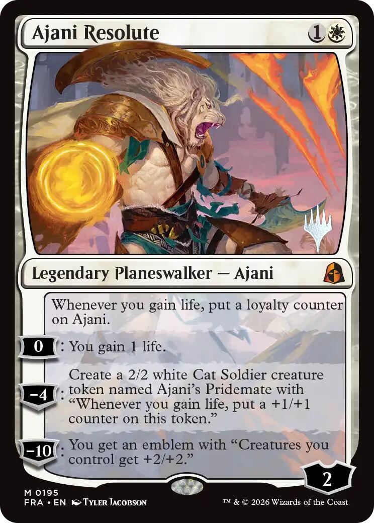 Ajani Resolute [Reality Fracture Promos] | Exor Games Summserside