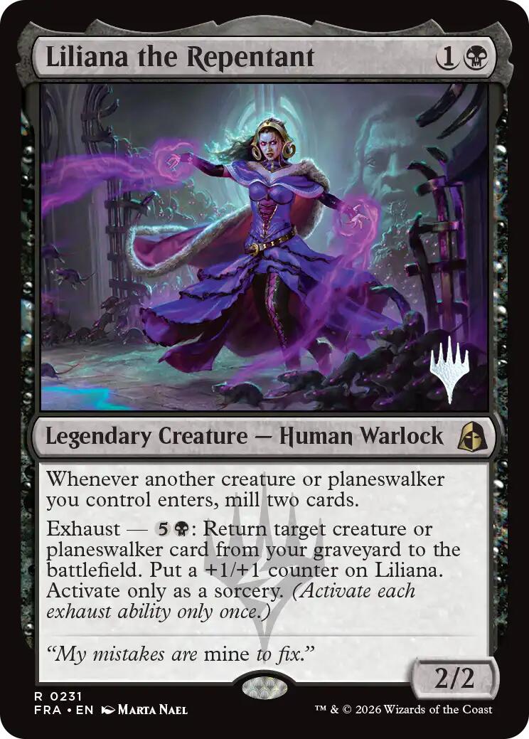 Liliana the Repentant [Reality Fracture Promos] | Exor Games Summserside