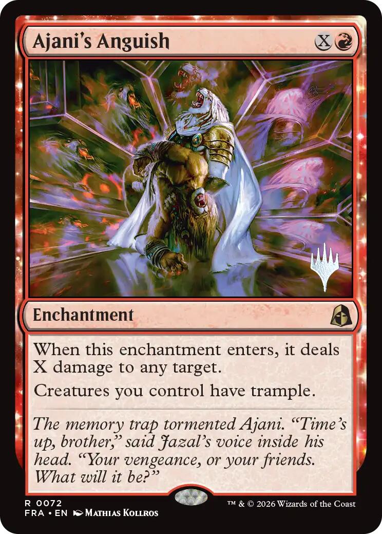 Ajani's Anguish [Reality Fracture Promos] | Exor Games Summserside
