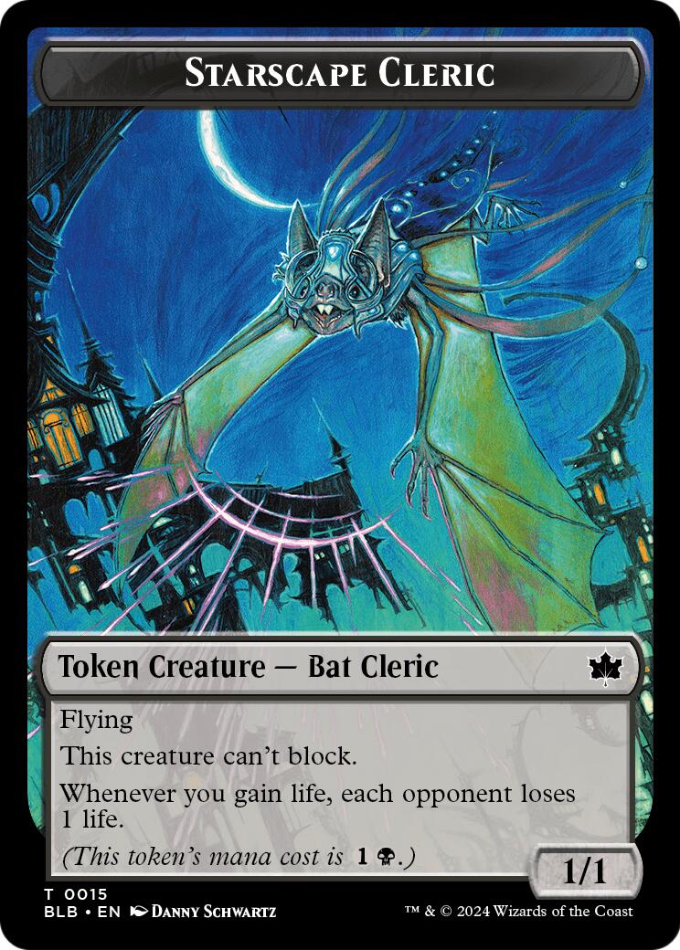 Starscape Cleric // Treasure Double-Sided Token [Secrets of Strixhaven Tokens] | Exor Games Summserside