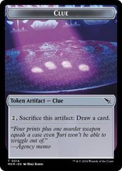 Treasure // Clue Token Double-Sided Token [Secrets of Strixhaven Tokens] | Exor Games Summserside
