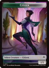 Citizen // The Monarch Double-Sided Token [Reality Fracture Commander Tokens] | Exor Games Summserside