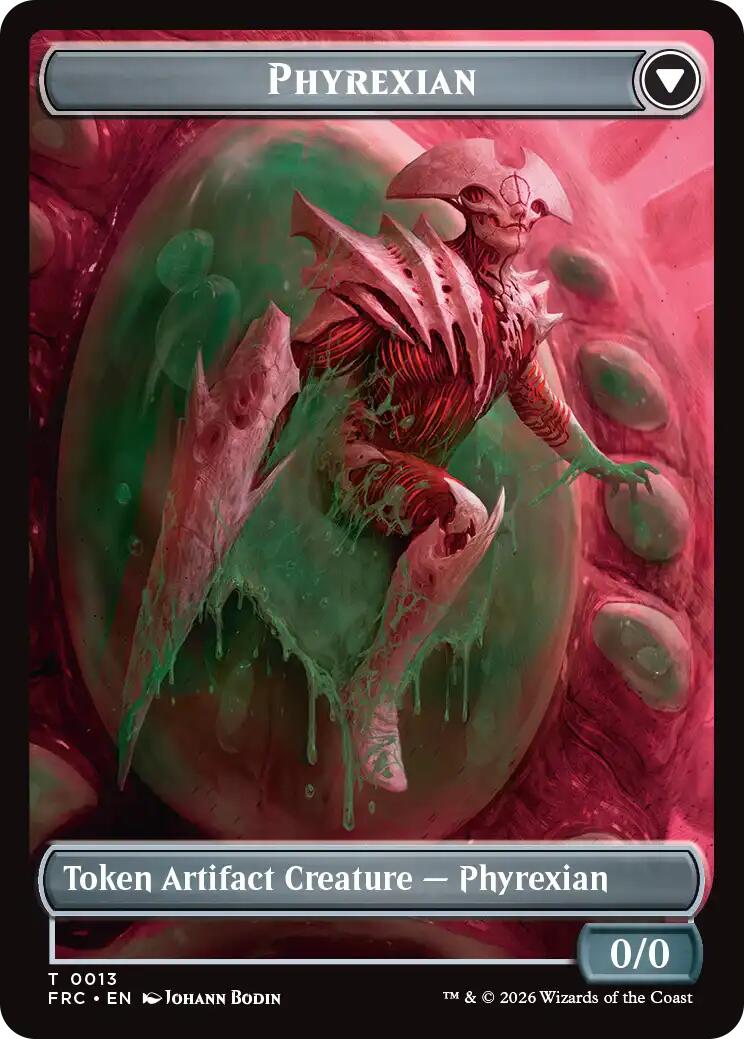 Phyrexian // Incubator Double-Sided Token [Reality Fracture Commander Tokens] | Exor Games Summserside
