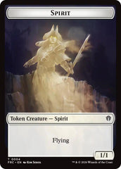 Spirit // Jace Double-Sided Token [Reality Fracture Commander Tokens] | Exor Games Summserside