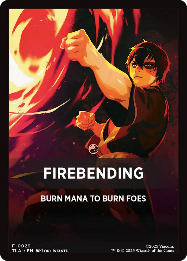 Firebending Theme Card (0029) [Avatar: The Last Airbender Tokens] | Exor Games Summserside