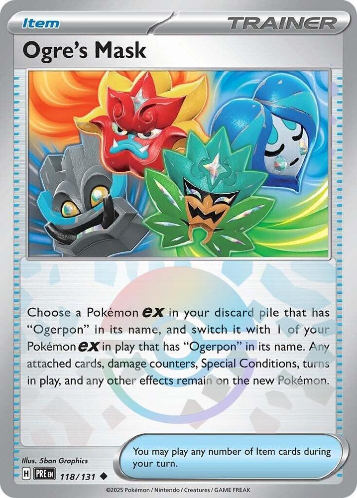 Ogre's Mask (118/131) (Poke Ball Pattern) [Scarlet & Violet: Prismatic Evolutions] | Exor Games Summserside