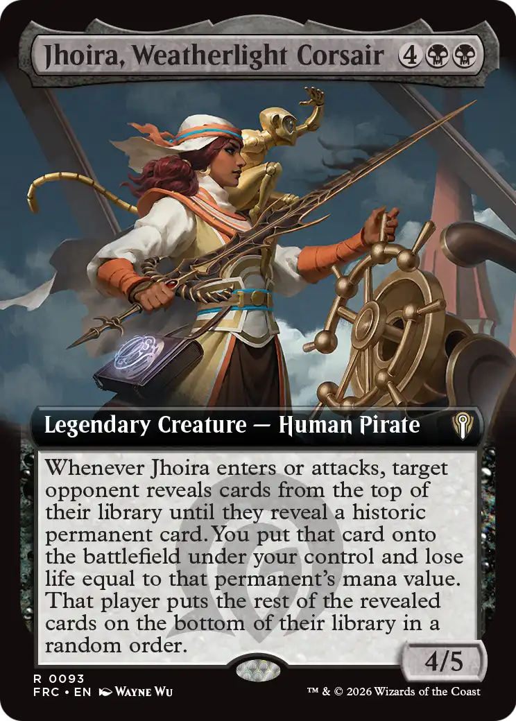 Jhoira, Weatherlight Corsair (Extended Art) [Reality Fracture Commander] | Exor Games Summserside