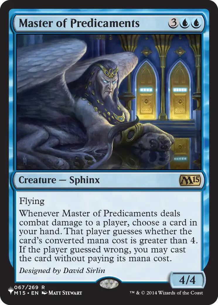 Master of Predicaments [The List] | Exor Games Summserside
