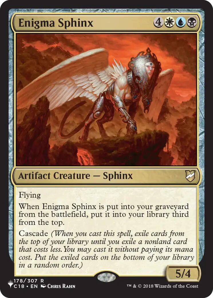 Enigma Sphinx [The List] | Exor Games Summserside