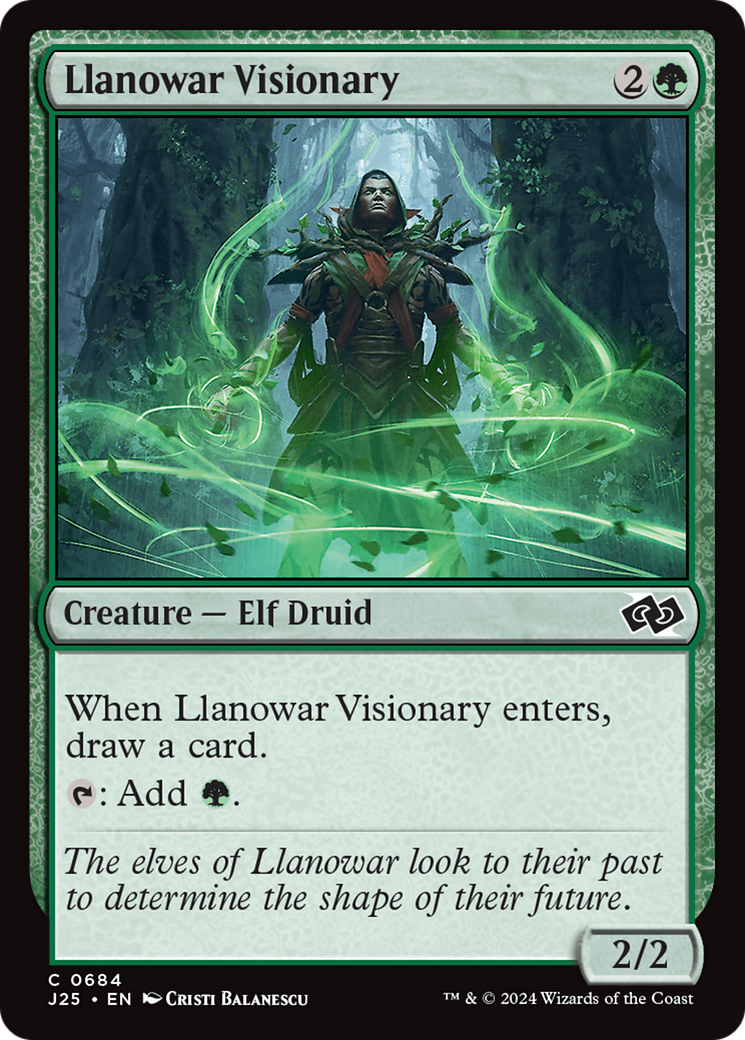 Llanowar Visionary [Foundations Jumpstart] | Exor Games Summserside