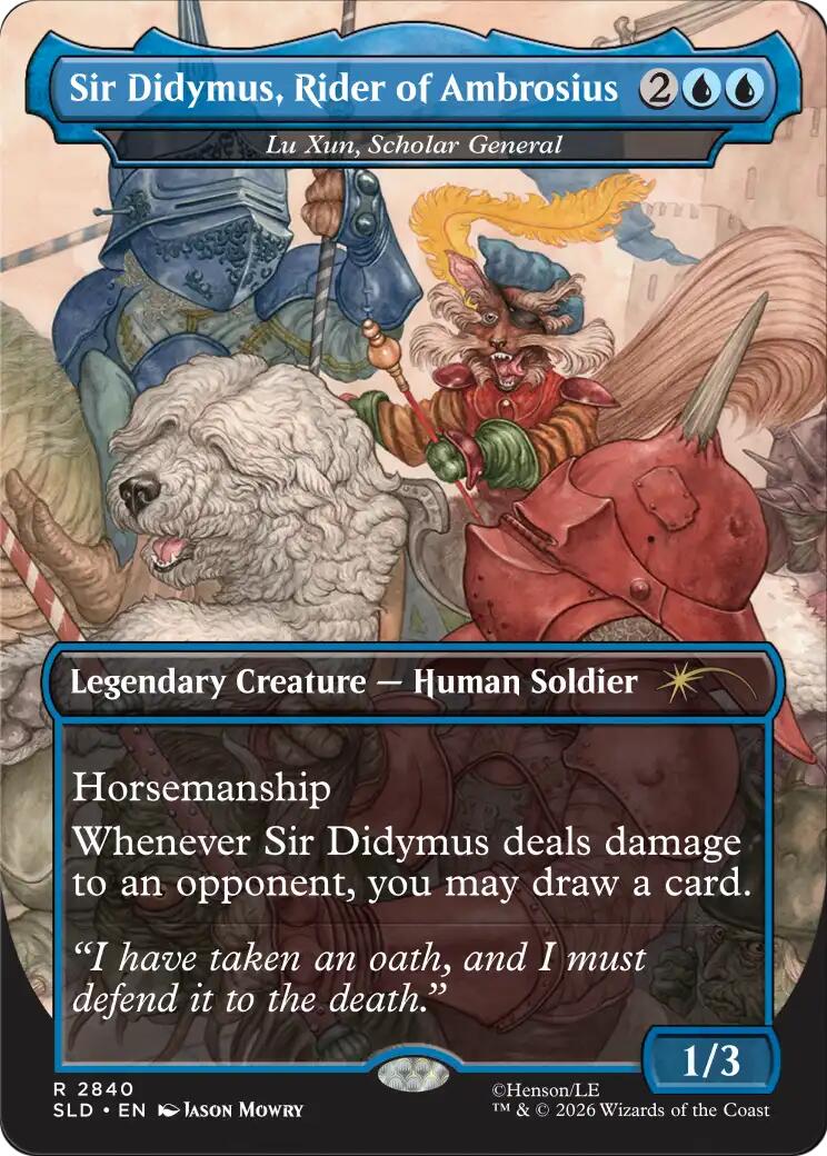 Sir Didymus, Rider of Ambrosius - Lu Xun, Scholar General [Secret Lair Drop Series] | Exor Games Summserside