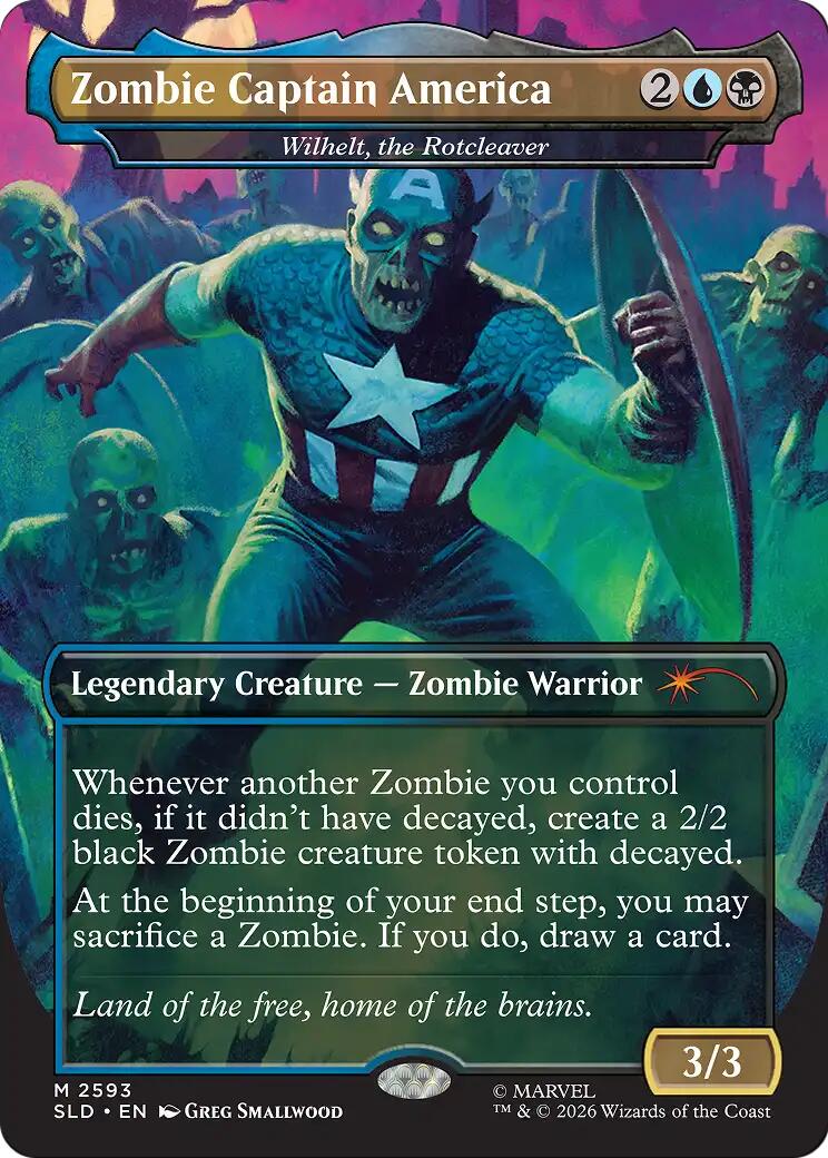 Zombie Captain America - Wilhelt, the Rotcleaver [Secret Lair Drop Series] | Exor Games Summserside