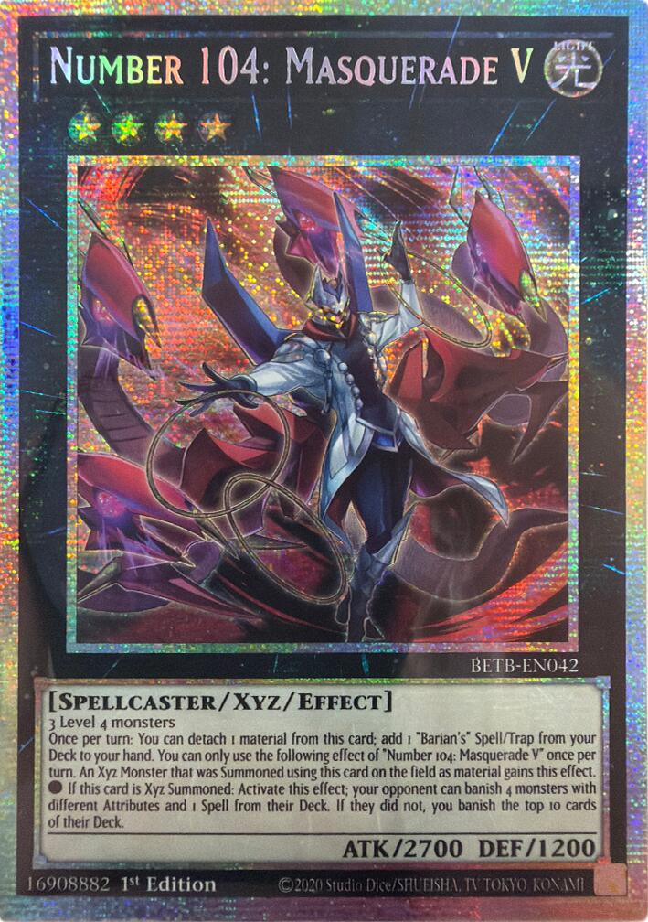 Number 104: Masquerade V (Starlight Rare) [BETB-EN042] Starlight Rare | Exor Games Summserside