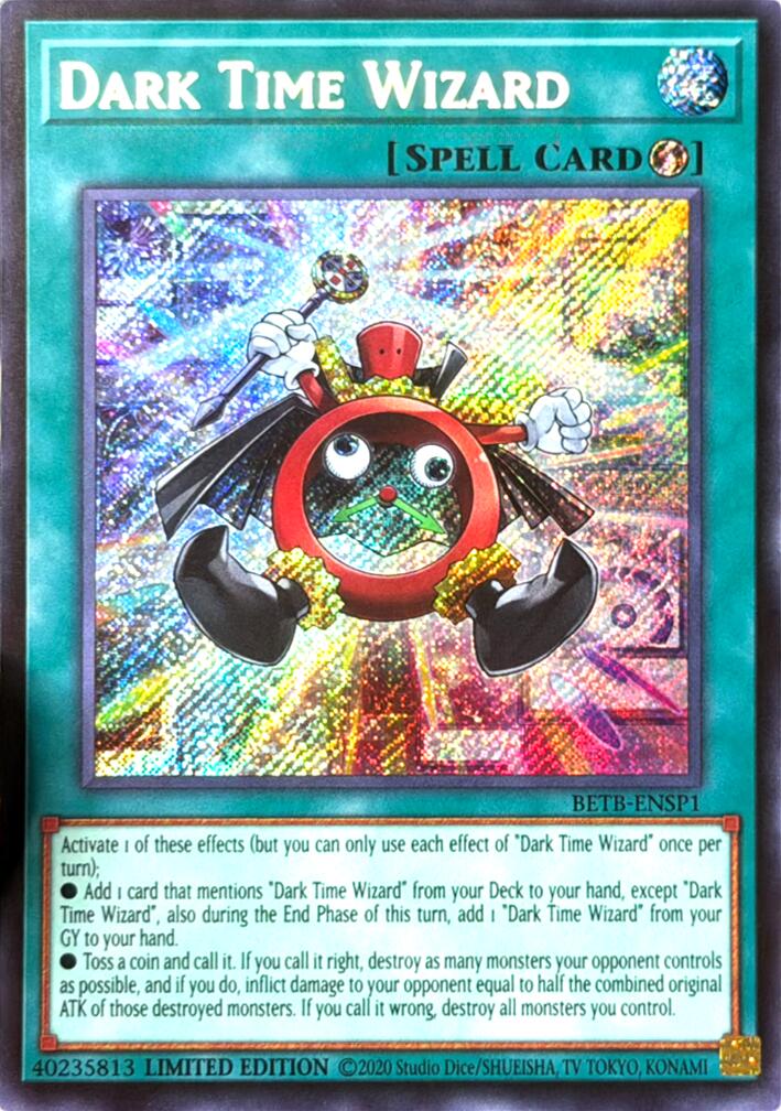 Dark Time Wizard (Secret Rare) [BETB-ENSP1] Secret Rare | Exor Games Summserside