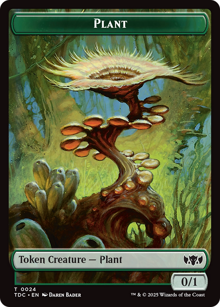 Insect (0022) // Plant Double-Sided Token [Tarkir: Dragonstorm Commander Tokens] | Exor Games Summserside