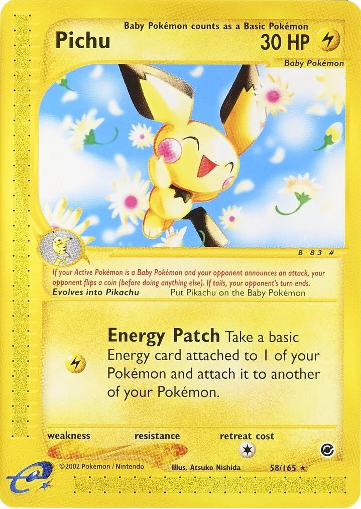 Pichu (58/165) (2002 E3 Promo) [Miscellaneous Cards] | Exor Games Summserside