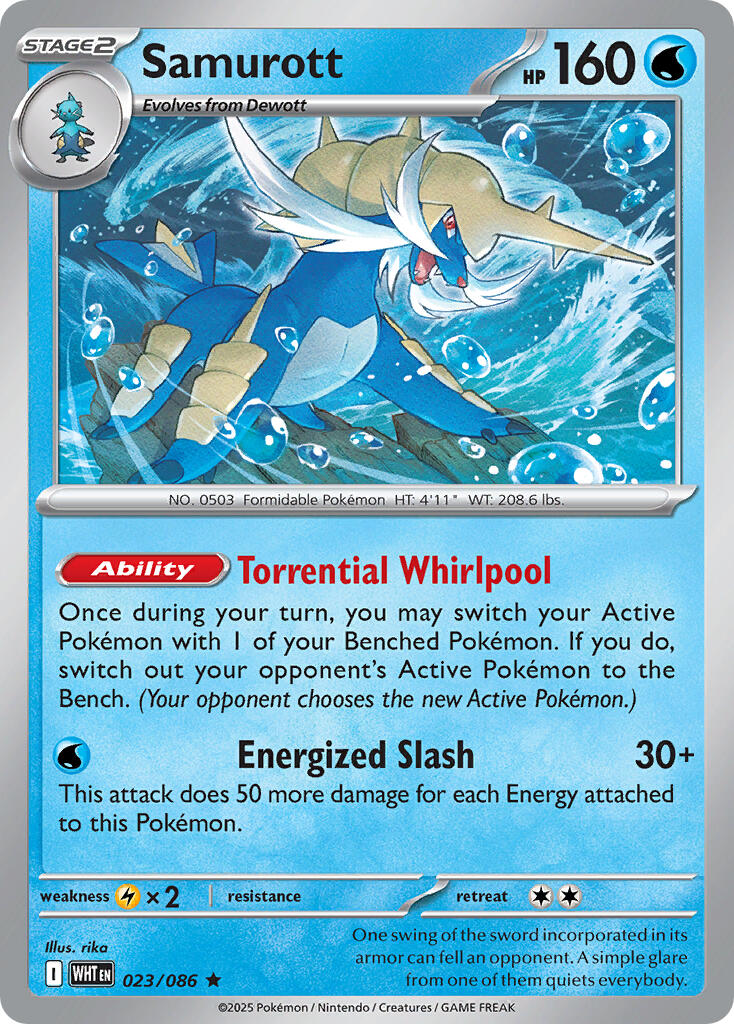 Samurott (023/086) (Deck Exclusive) [Scarlet & Violet: White Flare] | Exor Games Summserside
