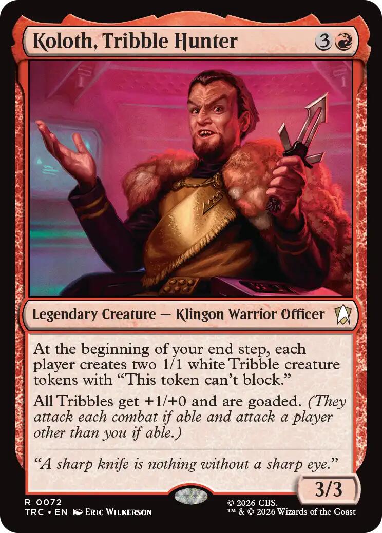 Koloth, Tribble Hunter (Surge Foil) [Star Trek Commander] | Exor Games Summserside