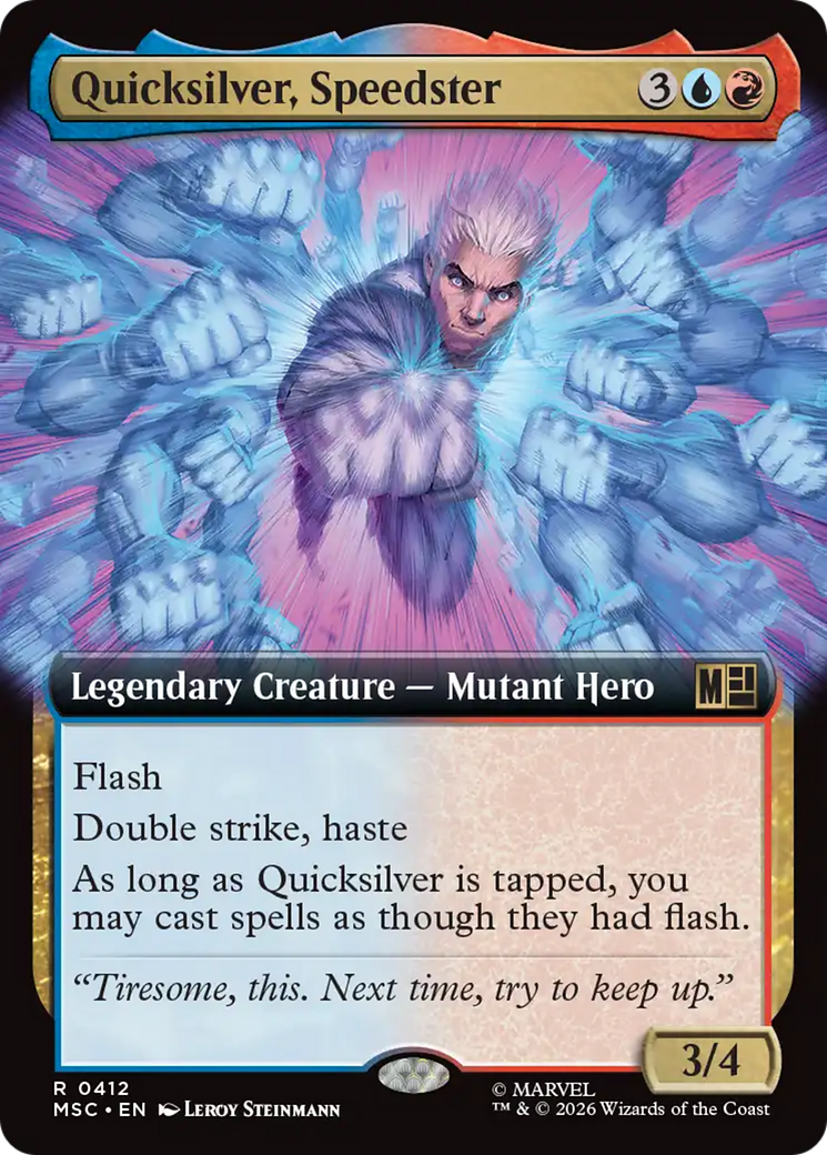 Quicksilver, Speedster (Extended Art) [Marvel Super Heroes Commander] | Exor Games Summserside