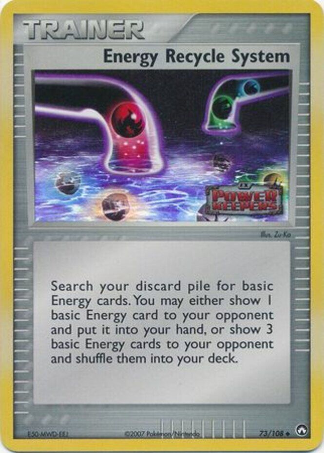 Energy Recycle System (73/108) (Stamped) [EX: Power Keepers] | Exor Games Summserside