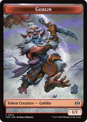 Dog // Goblin Double-Sided Token [Tarkir: Dragonstorm Commander Tokens] | Exor Games Summserside