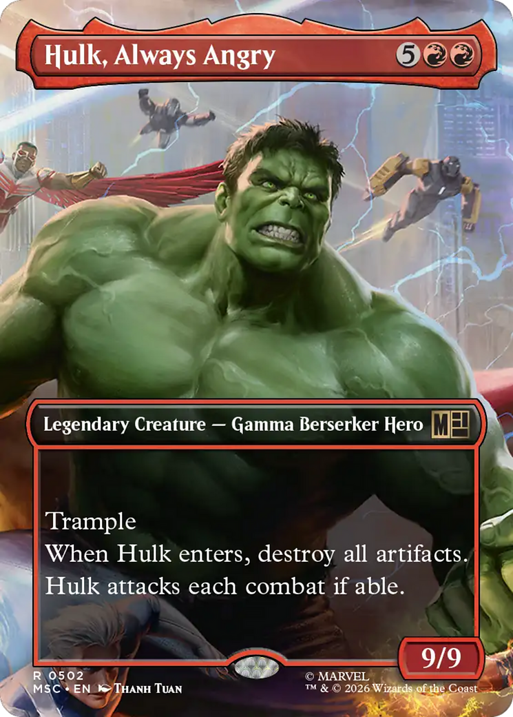 Hulk, Always Angry (Borderless) [Marvel Super Heroes Commander] | Exor Games Summserside