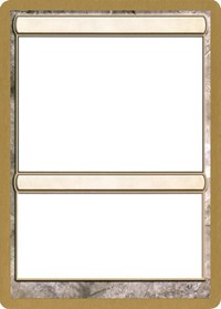 2003 World Championship Blank Card [World Championship Decks 2003] | Exor Games Summserside