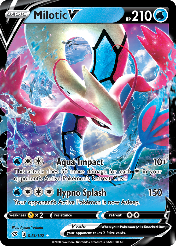 Milotic V (043/192) [Sword & Shield: Rebel Clash] | Exor Games Summserside