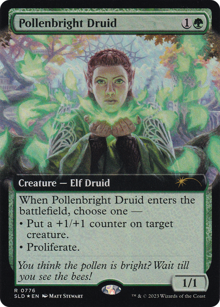 Pollenbright Druid (Extended Art) [Secret Lair Drop Series] | Exor Games Summserside