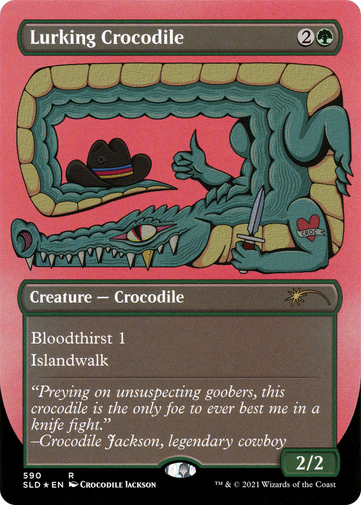 Lurking Crocodile (Foil Etched) [Secret Lair Drop Promos] | Exor Games Summserside