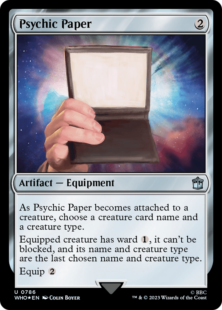 Psychic Paper (Surge Foil) [Doctor Who] | Exor Games Summserside