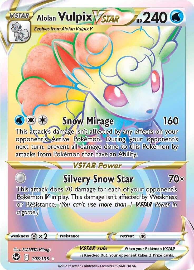 Alolan Vulpix VSTAR (197/195) [Sword & Shield: Silver Tempest] | Exor Games Summserside