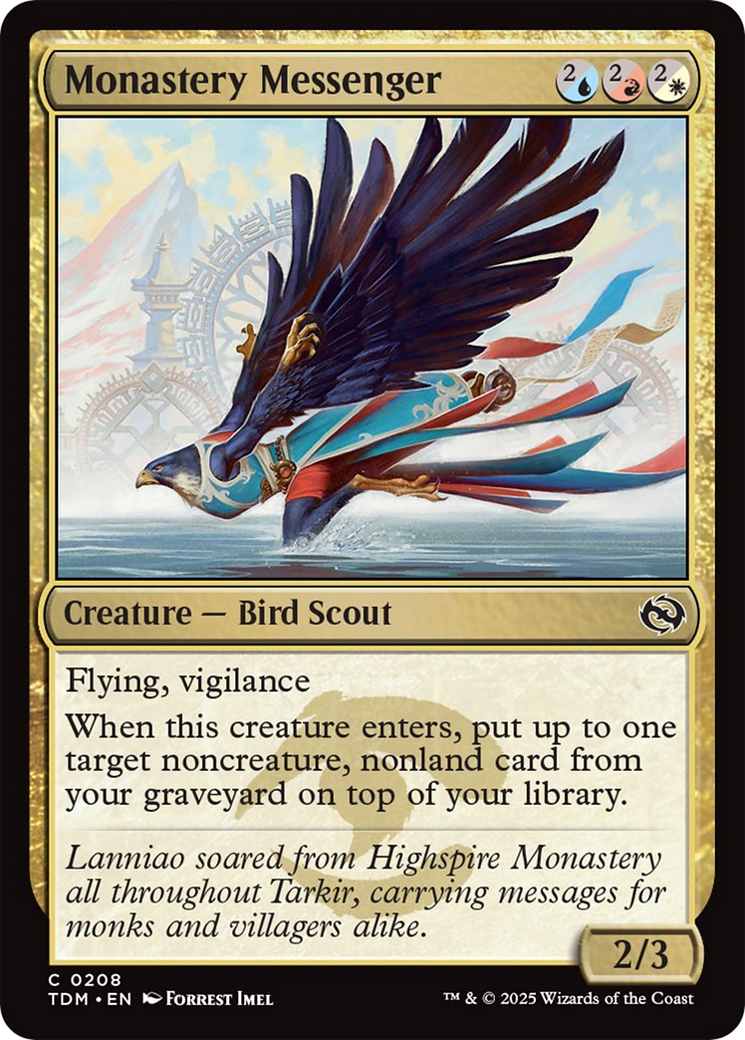 Monastery Messenger [Tarkir: Dragonstorm] | Exor Games Summserside