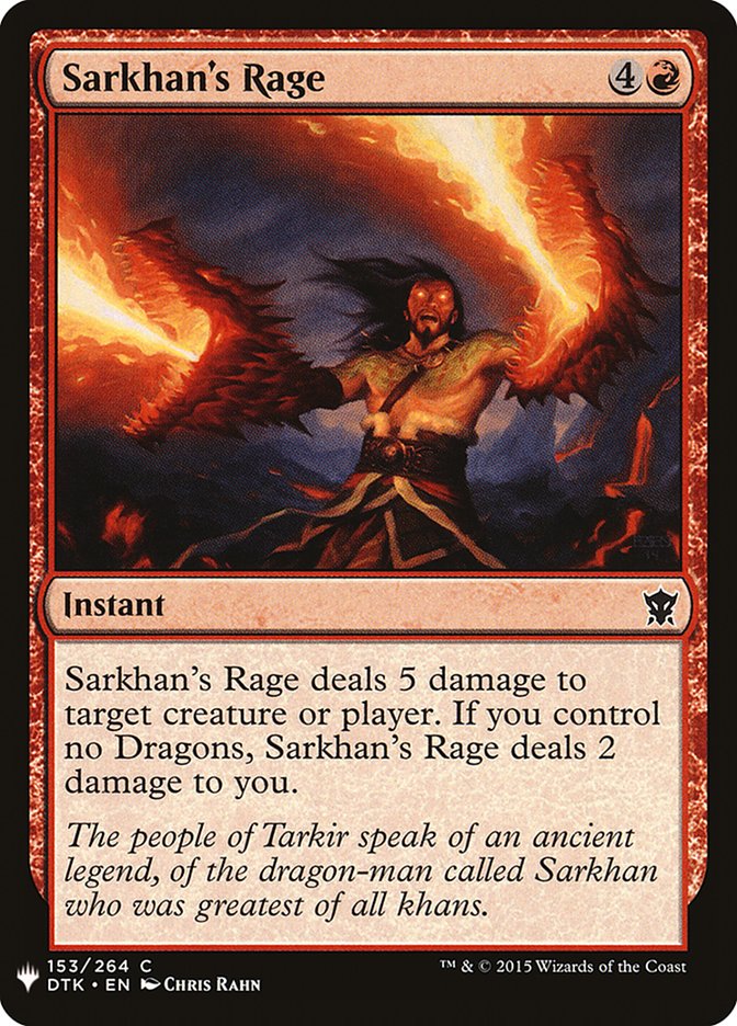 Sarkhan's Rage [Mystery Booster] | Exor Games Summserside