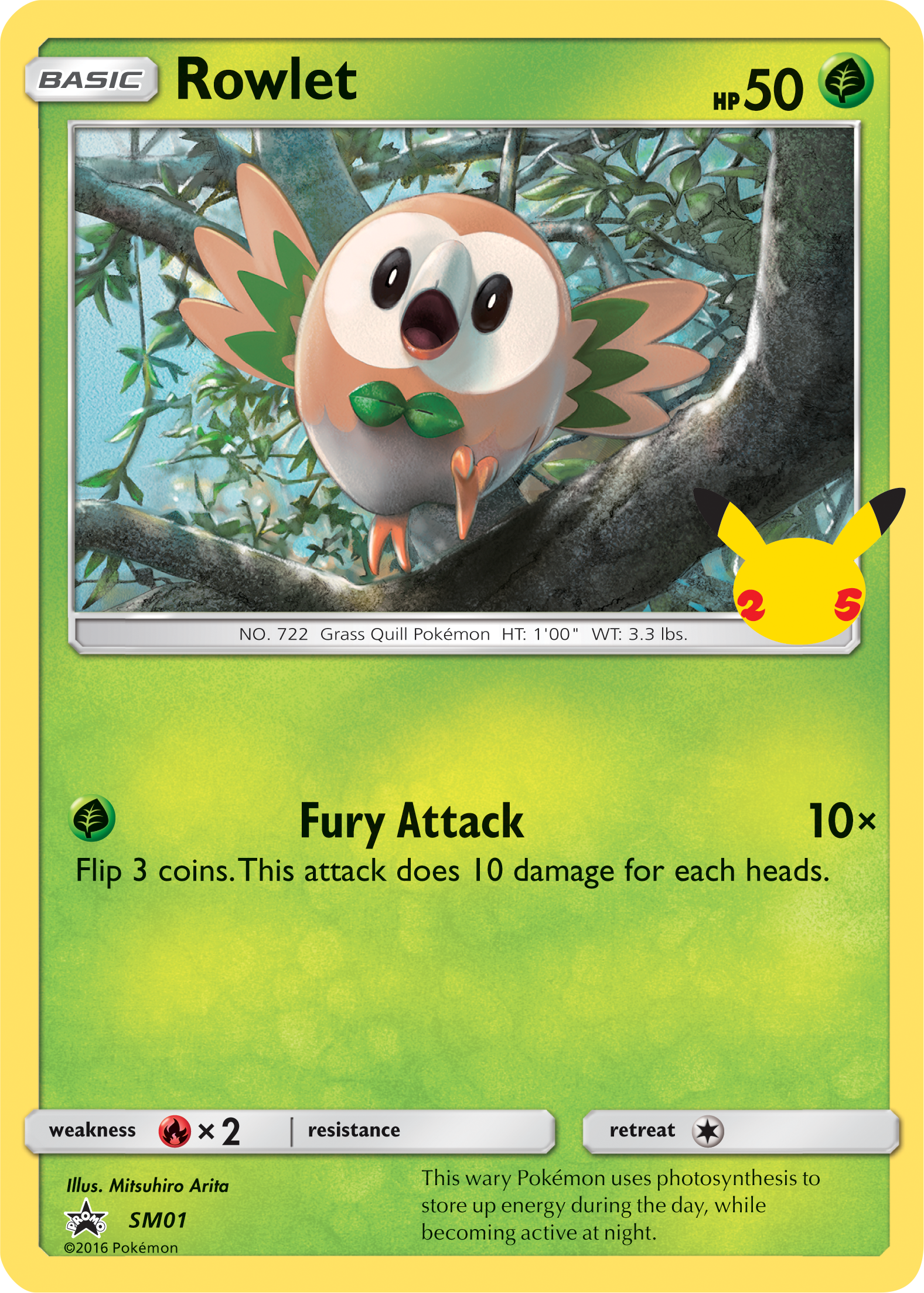 Rowlet (SM01) (Jumbo Card) [First Partner Pack] | Exor Games Summserside