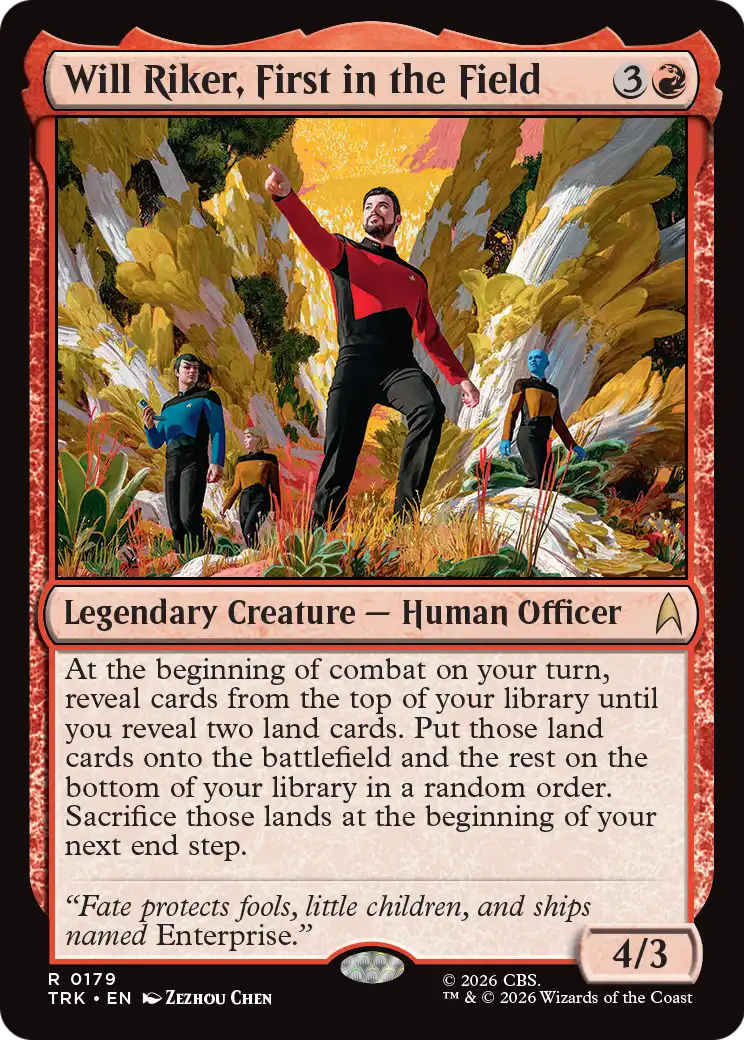 Will Riker, First in the Field [Star Trek] | Exor Games Summserside