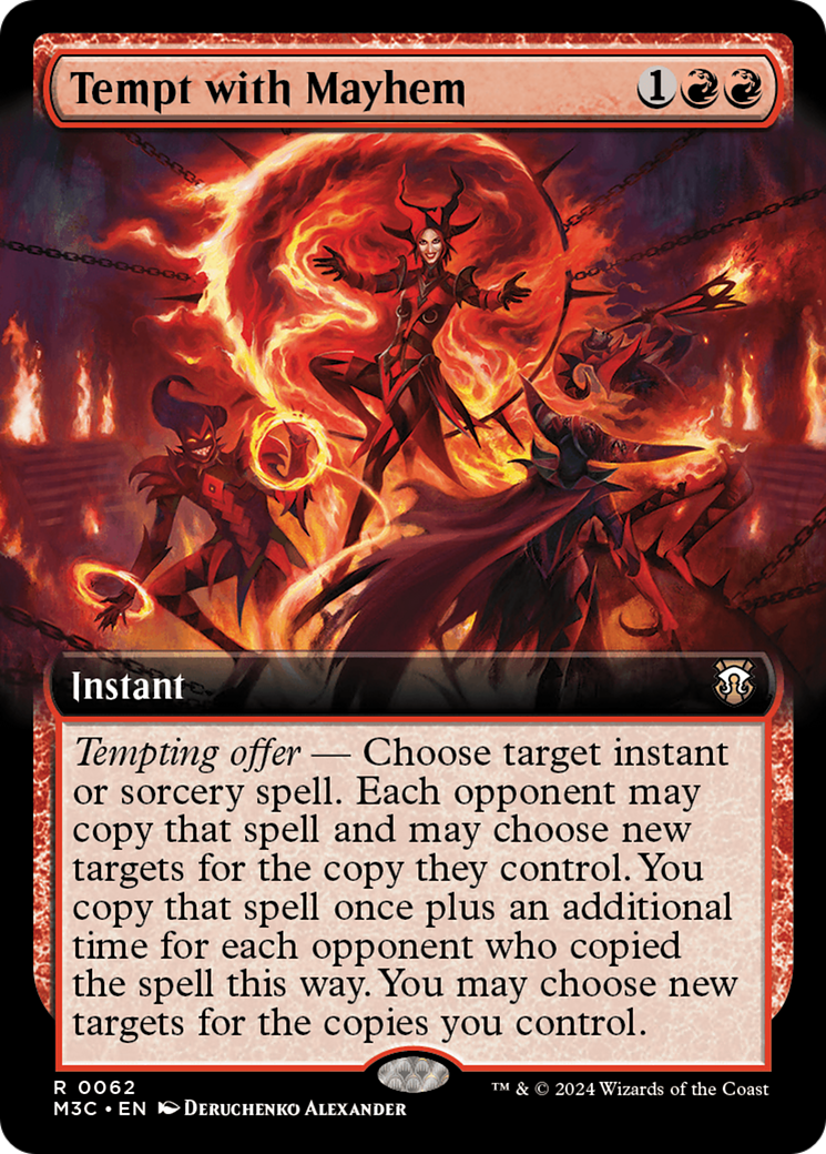 Tempt with Mayhem (Extended Art) [Modern Horizons 3 Commander] | Exor Games Summserside