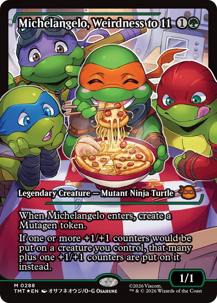 Michelangelo, Weirdness to 11 (Showcase) [Teenage Mutant Ninja Turtles] | Exor Games Summserside