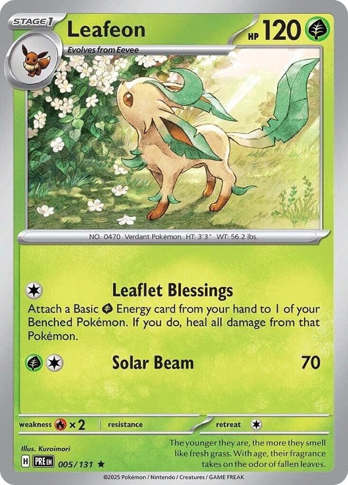 Leafeon (005/131) [Scarlet & Violet: Prismatic Evolutions] | Exor Games Summserside
